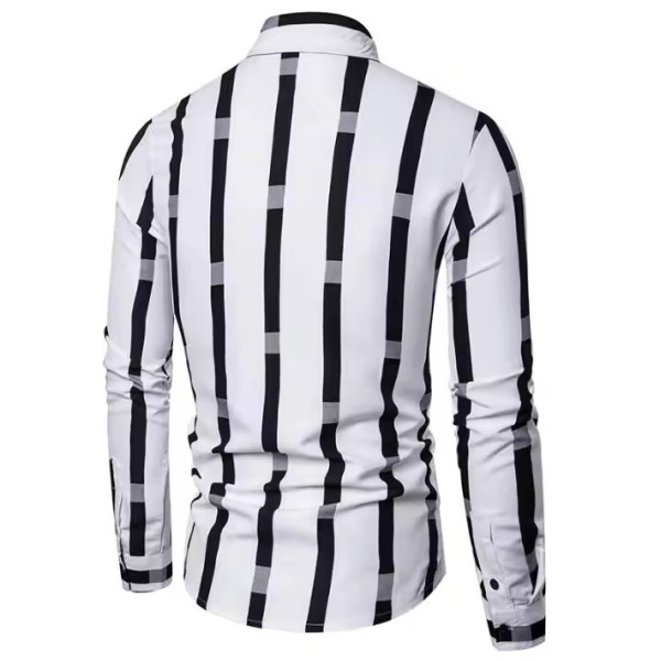 Sale Summer Men's Shirt Long Sleeved Casual Business Fashion Slim