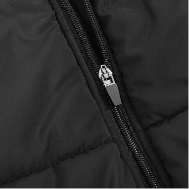 Black Down Coat Zip ...