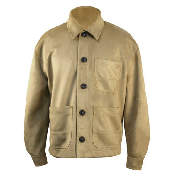 Men's Casual Faux Leather with Plain Jacket Coat for Autumn Season