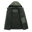 Men's Super Heavy Windbreaker Thick Parka Coats