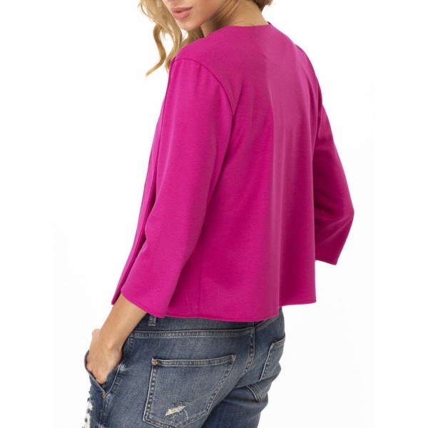 Short Wrapped Plain Thin Women's Blazer