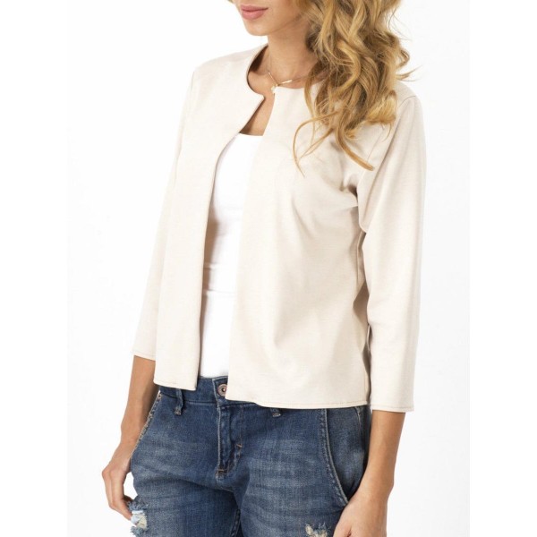 Short Wrapped Plain Thin Women's Blazer