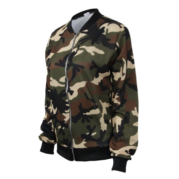 Zipper Camouflage Versatile Women's Jacket