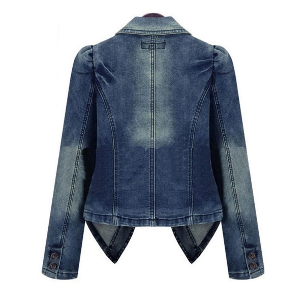 Slim Lapel Denim Women's Jacket