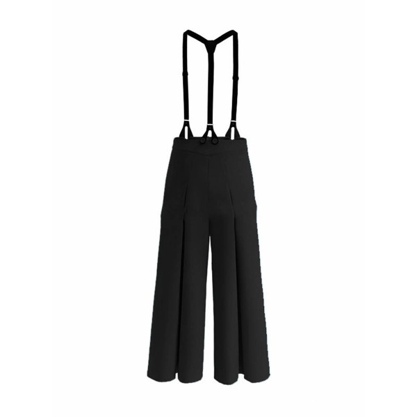 Loose Button Pocket High-Waist Women's Jumpsuit