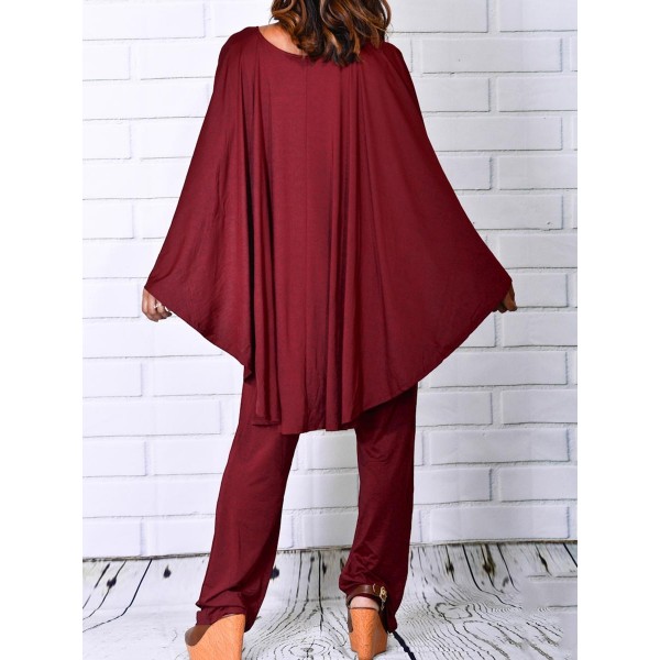 Chic Pure Color V-Neck Full Length Jumpsuits