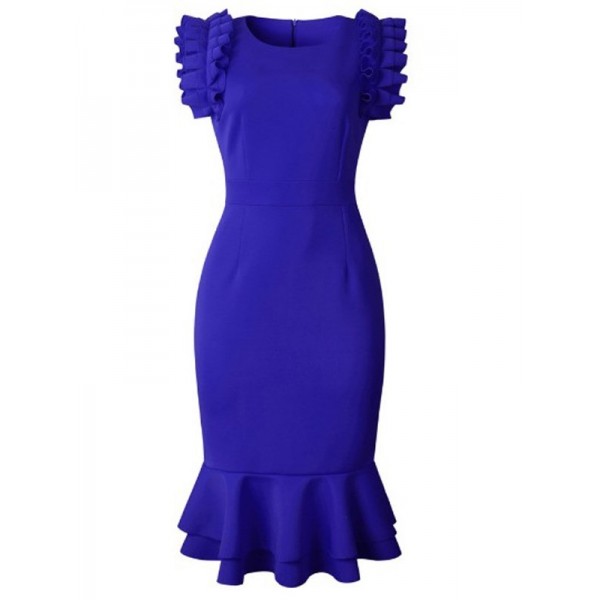 Ankle-Length Bowknot Sleeveless Sheath Pullover Dresses